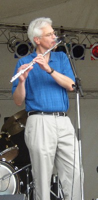 Jim Newsom on flute, October 2004