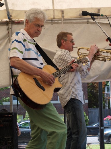 Jim Newsom and Ron Hallman at the Stockley Gardens Arts Festival - May 16, 2010